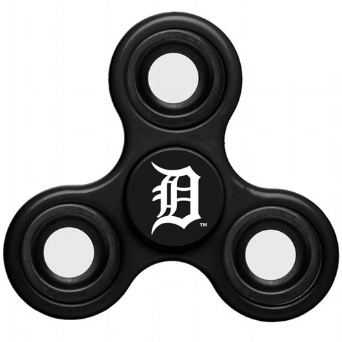 MLB Detroit Tigers 3 Way Fidget Spinner C45 - Black - Click Image to Close